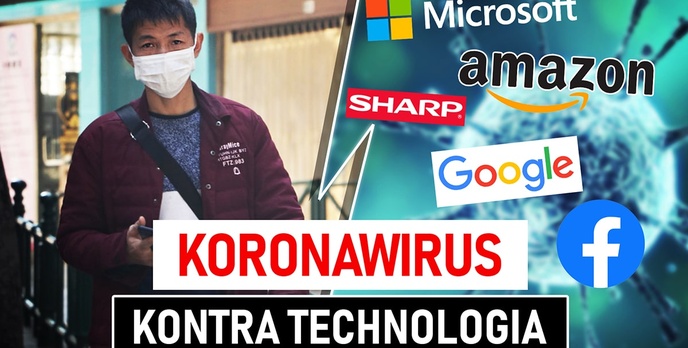 Koronawirus: Sharp produkuje maski, firmy anulują eventy