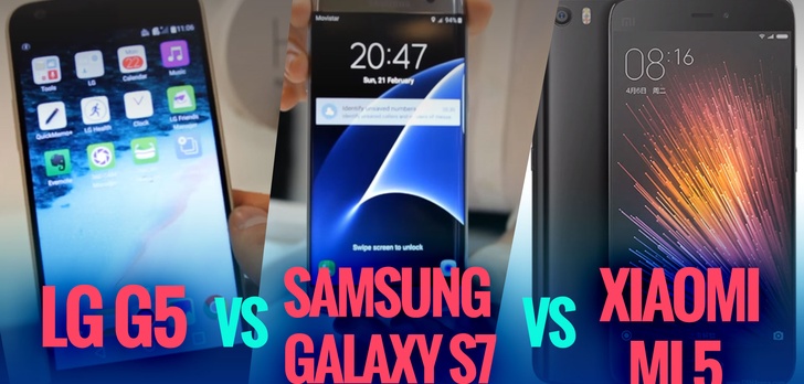 Samsung Galaxy S7 vs LG G5 vs Xiaomi Mi 5 - PORÓWNANIE
