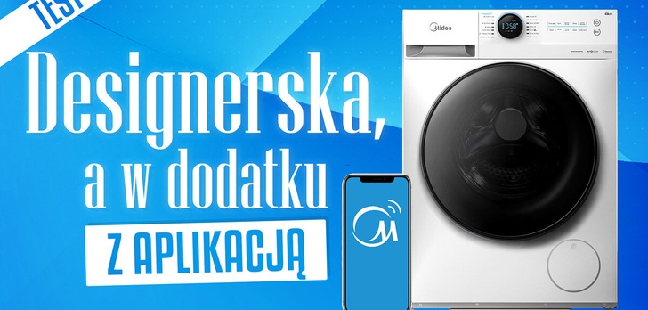 Test pralki Midea MF200W90WB - Wi-Fi to ogromna wygoda!