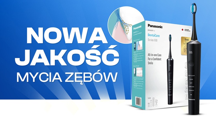Panasonic DentaCare Series 800 EW-DC75 - dwa rodzaje ruchu zamiast wyścigu na wibracje