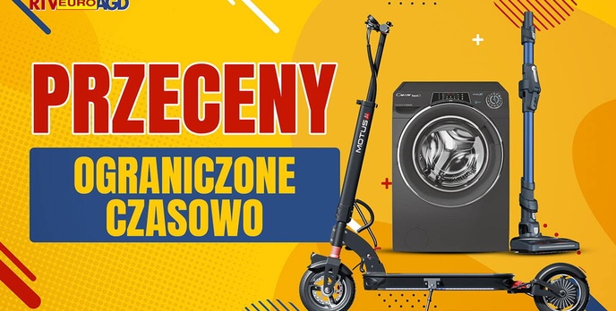 Taniej nawet o 500 złotych! m.in. Pralka, pedały, hulajnoga