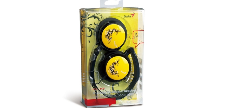 Genius HS-410F - słuchawki przyciągające wzrok.