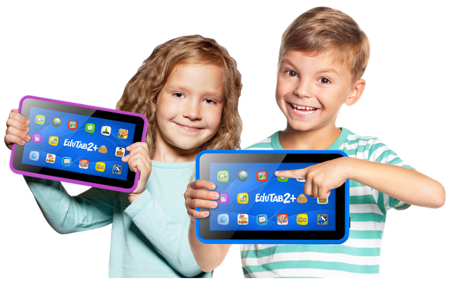 Edutab 2+ : Multimedialno- Edukacyjny Tablet Overmax Dla Dzieci od 7 Lat!