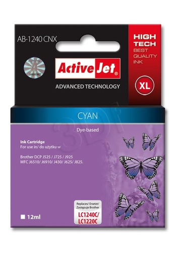 ActiveJet AB-1240CNX tusz cyan do drukarki Brother (zamiennik Brother LC1240C) Supreme