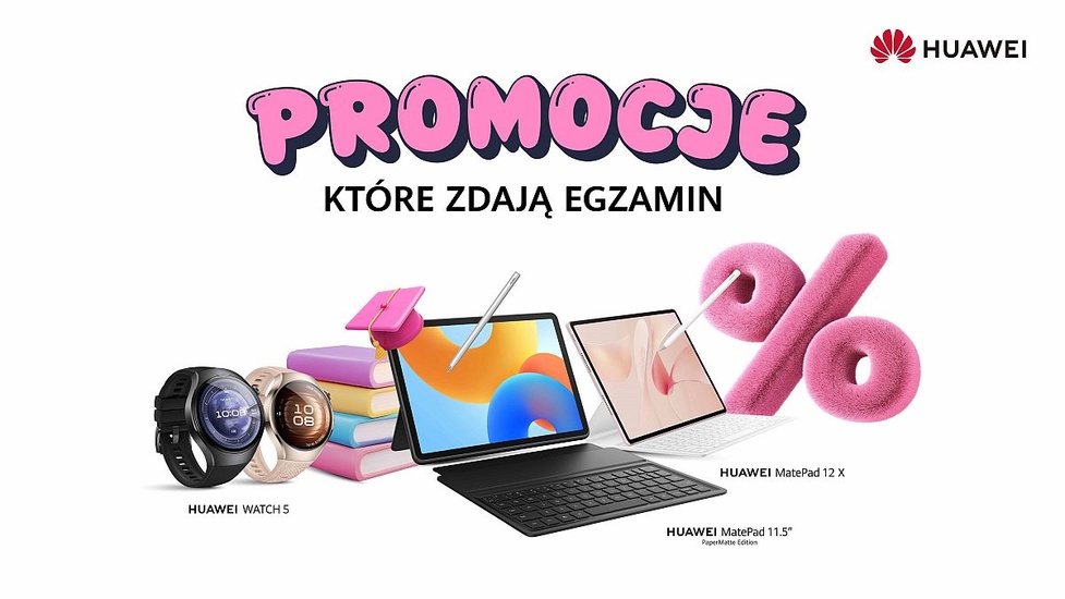 Back to school z Huawei - Wybrane tablety i smartwatche w super cenach!
