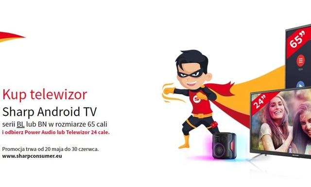 Dwa gratisy do sporych telewizorów Sharpa - Opłaca się kupić?