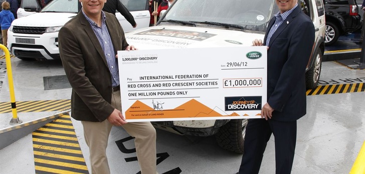 Wyprawa Discovery – milion funtów dla Czerwonego Krzyża i Czerwonego Półksiężyca 