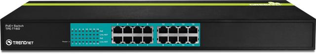 TRENDnet TPE-T160 - 16-Portowy 30 Watowy Switch 10/100Mbps z PoE