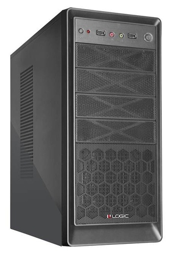 Modecom OBUDOWA KOMPUTEROWA B02 BLACK Z ZASILACZEM LOGIC 500W