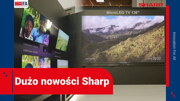 Sharp na IFA 2025: Świetne ceny na Mini LED-y