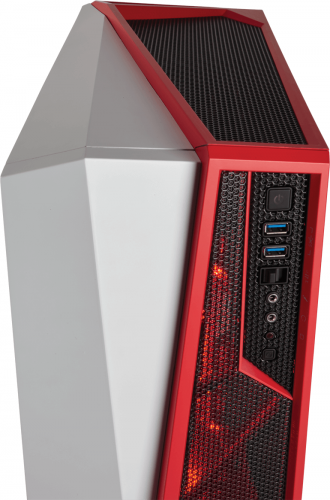 Corsair SPEC-ALPHA Midi-Tower, Biało-czerwony, Okno (CC-9011083-WW)