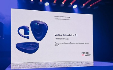 Słuchawki do tłumaczeń Vasco Translator E1 zdobywają nagrodę „Dobry Wzór 2025”