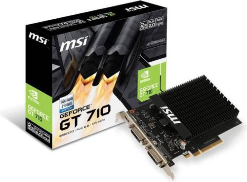 MSI GeForce GT 710 2GB DDR3 (64 Bit) mHDMI, DVI-I, DVI-D (V809-2204R)