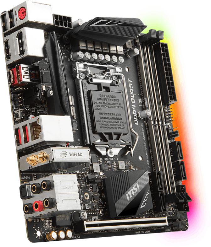 MSI Z370I GAMING PRO CARBON AC