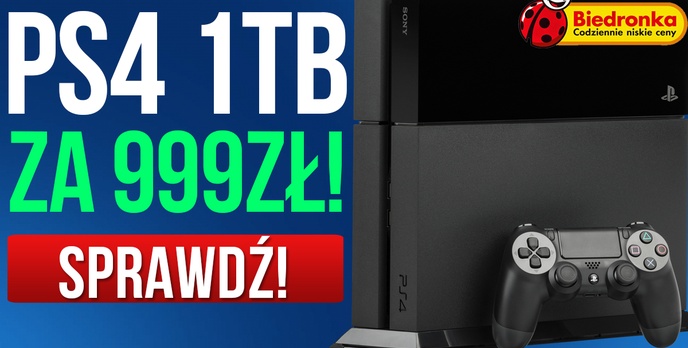 Biedronka Znów Zaskakuje! PS4 1 TB Za 999 Zł!