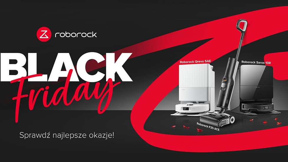 Black Friday w tym roku startuje wcześniej - Roboty Roborock taniej o nawet 49%