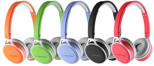 ESPERANZA Słuchawki BLUETOOTH 2.1 EH160R YOGA CZERWONE