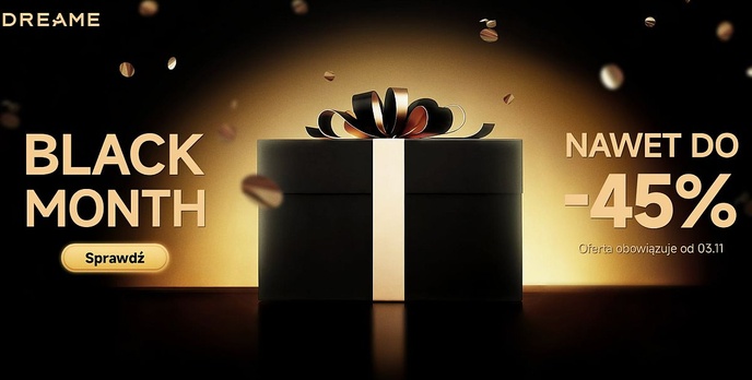 Listopadowa akcja „Black Month" - Produkty Dreame tańsze nawet o 45%
