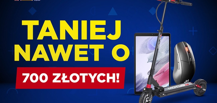 Oszczędzisz nawet 700 złotych! Między innymi hulajnoga, tablet i myszka