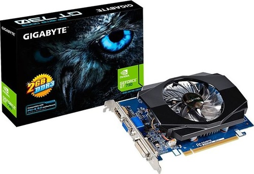 Gigabyte GeForce GT 730 2GB DDR3 (64 bit) DVI, HDMI, D-Sub