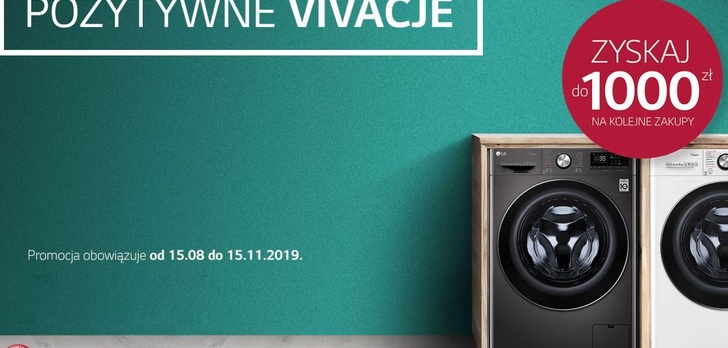 Pralki LG Vivace - Do kupienia z bonem rabatowym