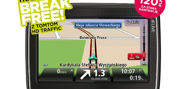 Wymień starą nawigację na nową i uwolnij się od korków z TomTom HD Traffic! 
