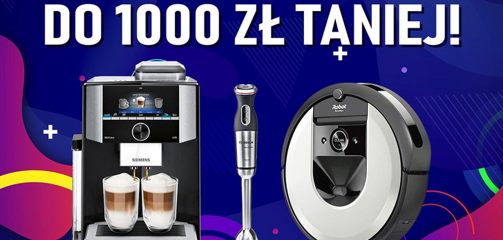 Małe AGD i odkurzacze do 1000 złotych taniej!