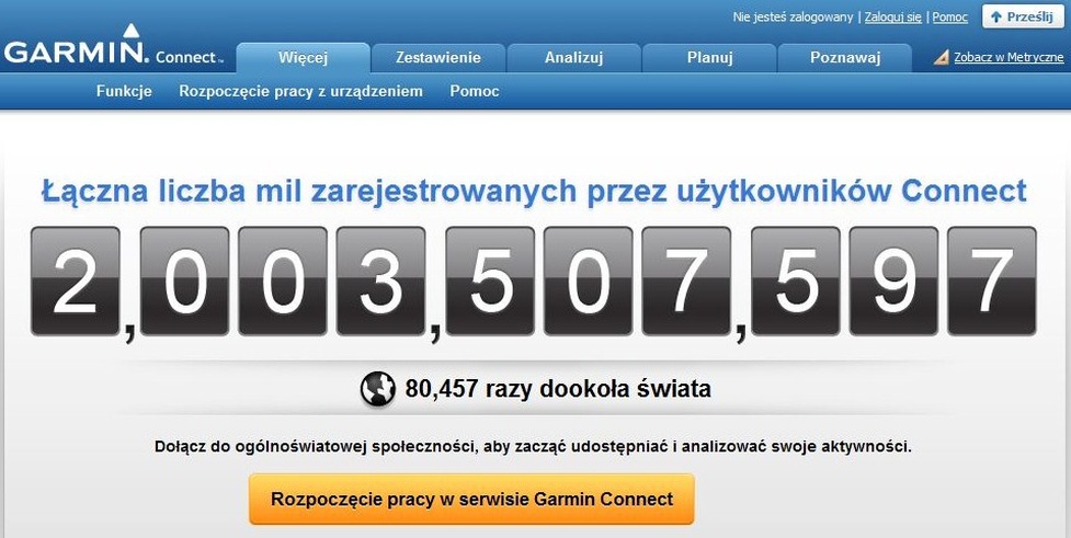 Garmin Connect - dwa miliardy powodów do aktywnego świętowania