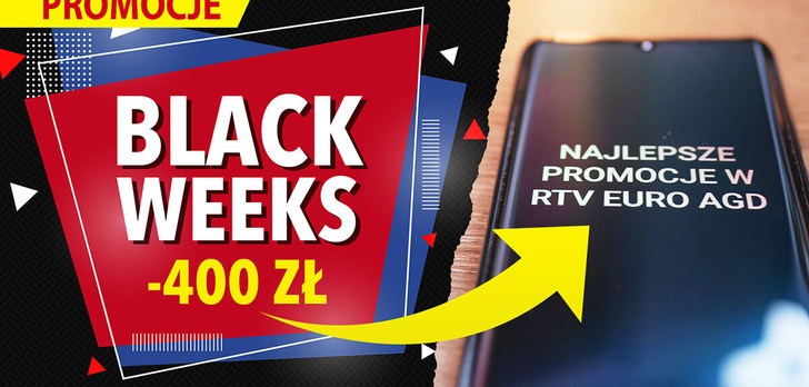 Black Weeks w RTV Euro AGD! Mi Note 10 Lite taniej 400 zł, TV Sony - 500 zł