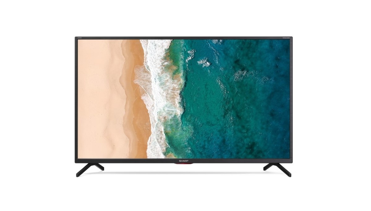 Telewizor Sharp 43BN5EA DVB-T2/HEVC na białym tle