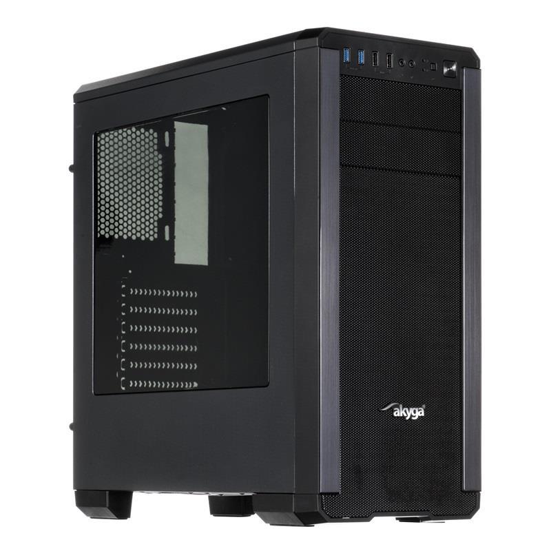 AKYGA OBUDOWA MIDI TOWER ATX PLEXI WINDOW AKY012BK AKYGA OBUDOWA MIDI TOWER ATX PLEXI WINDOW AKY012BK