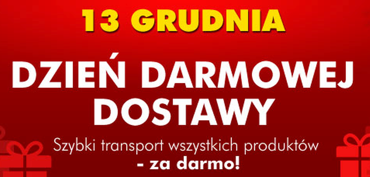 Tylko dziś – 13.12.2011 - Dzień Darmowej Dostawy w EURO.com.pl 