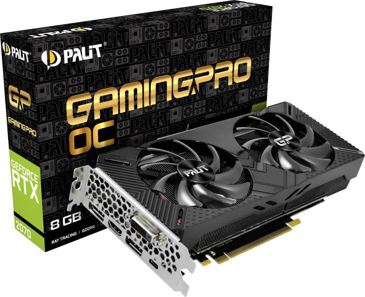 Palit GeForce RTX 2070 GamingPro OC V1, 8GB GDDR6 (NE62070T1AP2-1062A)
