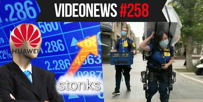 Apple na świeczniku, Huawei po cichu odzyskuje renomę, kurierzy w egzoszkieletach - VideoNews #258