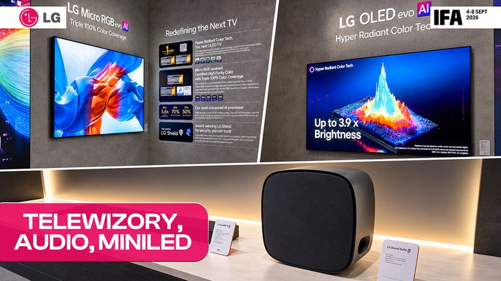 LG na IFA 2026 z nowymi telewizorami i sprzętem audio