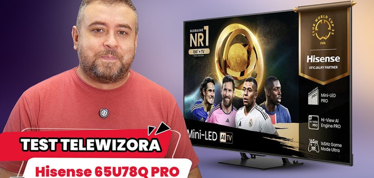 Hisense 65U78Q Pro - recenzja dobrego i uniwersalnego telewizora Mini Led