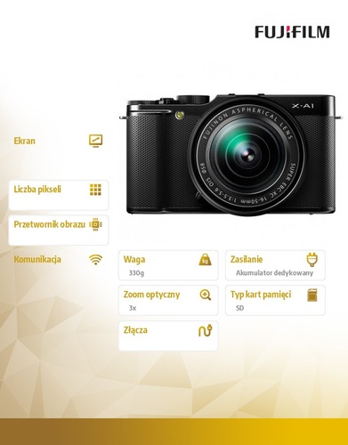 FujiFilm X-A1 16-50 kit Black