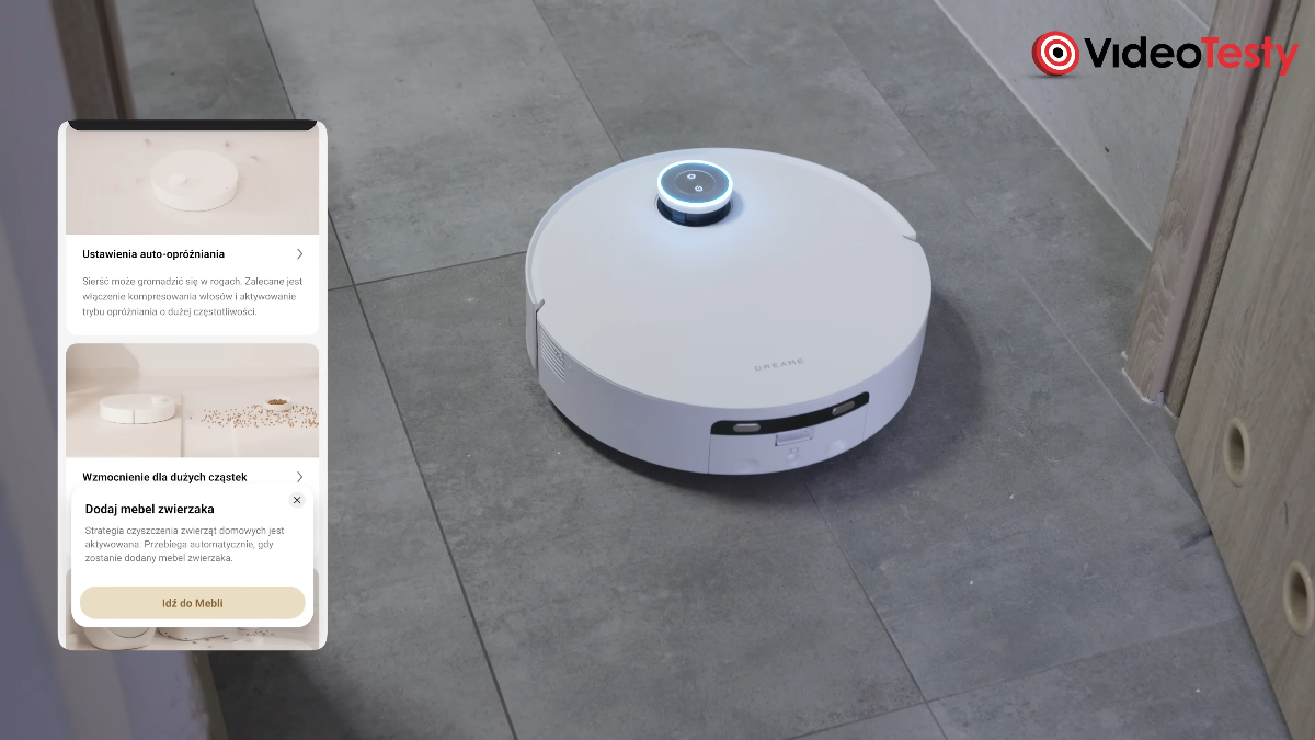 Spojrzenie na aplikację Dreame Aqua 10 Ultra Roller Complete