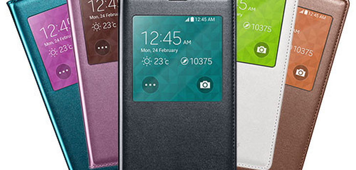 S5 Wireless QI Charging S-View Flip Cover - Wysokiej jakości oficjalne etui na smartfon