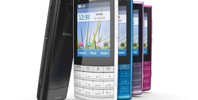 Superpłaski telefon Nokia X3-02 typu „Touch and Type”