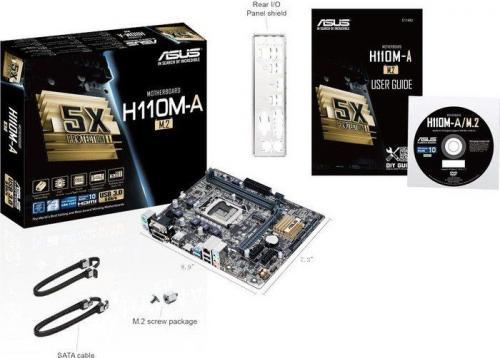 Asus H110M-A/M.2/CSM, H110, DDR4, SATA3, M.2, USB 3.0, uATX