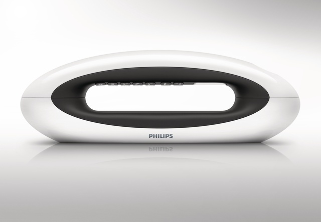 Bezprzewodowy stylowy telefon MIRA firmy Philips to elegancki dodatek do wnętrz