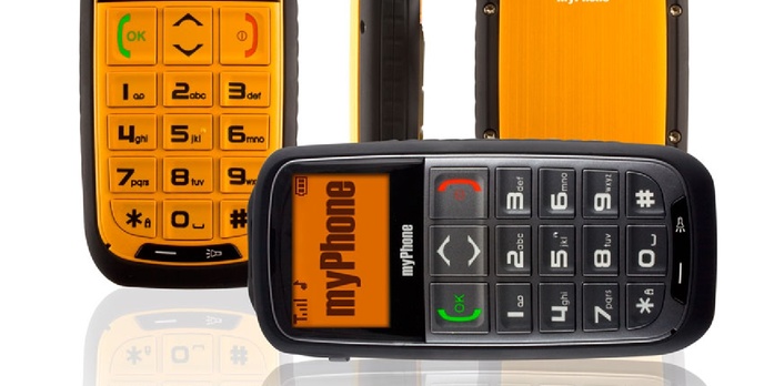 myPhone 5300 FORTE - duże klawisze i czytelny wyświetlacz w obudowie RAMBO
