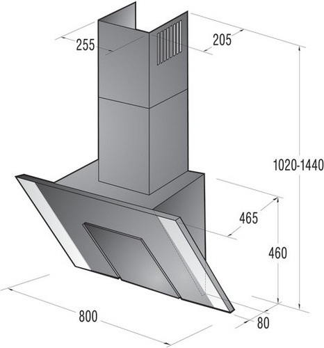 Gorenje Okap kominowy DVG8545E