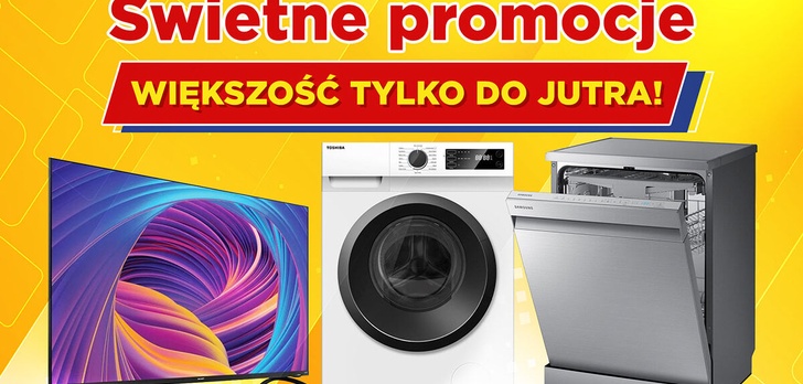 Dwa telewizory i AGD! Większość promocji tylko do jutra