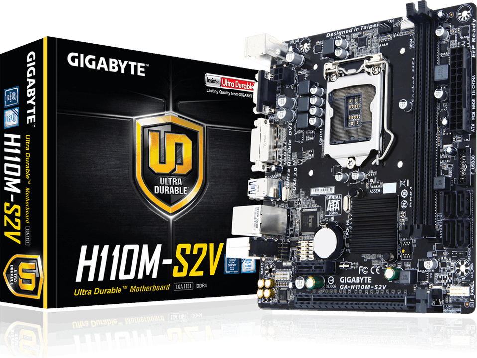 Gigabyte GA-H110M-S2V, H110M, DDR4, SATA3, USB3.0, microATX