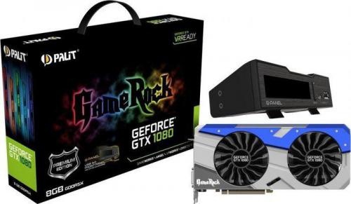 Palit GeForce GTX 1080 GameRock Premium 8GB GDDR5X (256 Bit) HDMI, DVI, 3xDP, BOX (NEB1080H15P2GP)