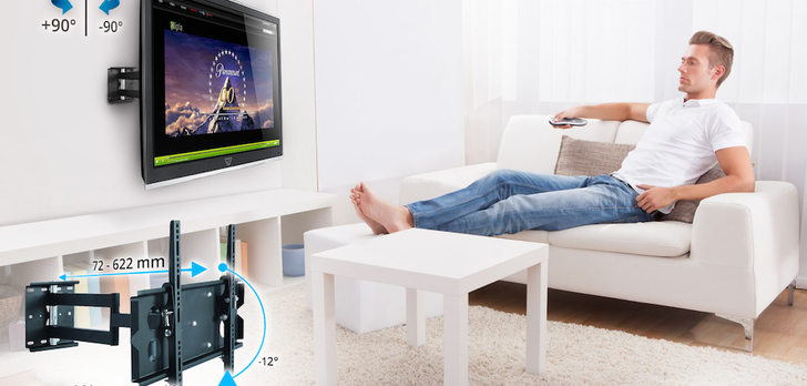 Telewizor na ramieniu dzięki uchwytowi ART AR-20B