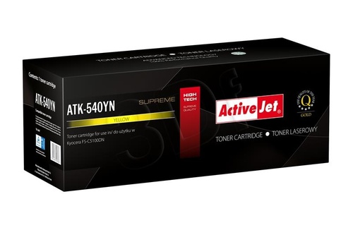 ActiveJet ATK-540YN toner Yellow do drukarki Kyocera (zamiennik Kyocera TK-540Y) Supreme