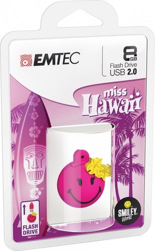 EMTEC Pendrive 8GB Smilley World Miss Hawaii P